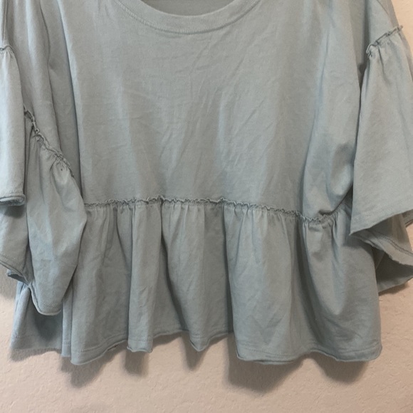 Urban Outfitters Rosario Ruffle Cropped Babydoll Top - Picture 5 of 6
